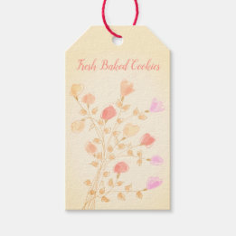 Cute Pastel Flowered Ingredient Label