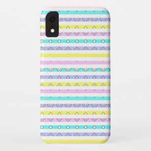 Cute pastel geometric stripes Case-Mate iPhone case