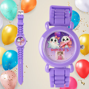 Cute Pastel Ghost Kids Watch Birthday Gift