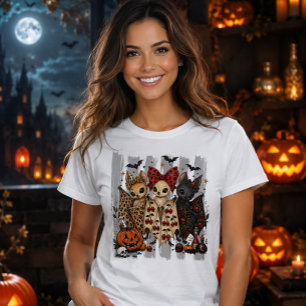 Cute Pastel Goth Bats Halloween T-Shirt