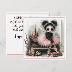Cute Pastel Goth Halloween Card