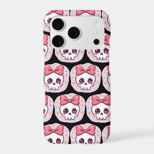 Cute Pastel Goth Skull with Bow