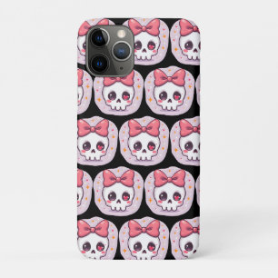 Cute Pastel Goth Skull with Bow Case-Mate iPhone Case