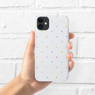 Cute Pastel Hearts Pattern Phone Case