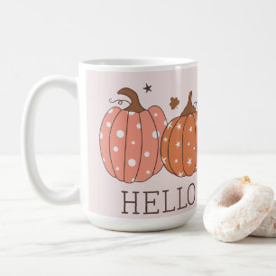 Cute Pastel Hello Pumpkin Coffee Mug