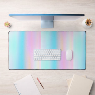 Cute Pastel holographic glitter Desk Mat