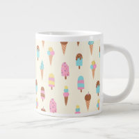 Cute Pastel Ice Cream Sweets Pattern