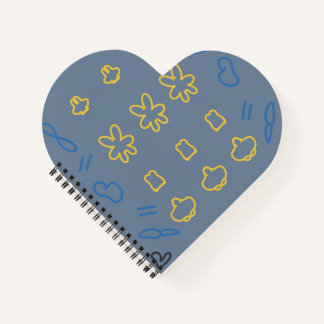 Cute Pastel Kawaii Aesthetic Minimalist Pattern Notebook