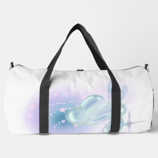 Cute Pastel Liquid Bubble Bunny Duffle Bag