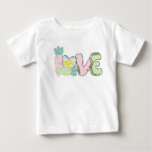 Cute Pastel Love 1st Easter Baby T-Shirt