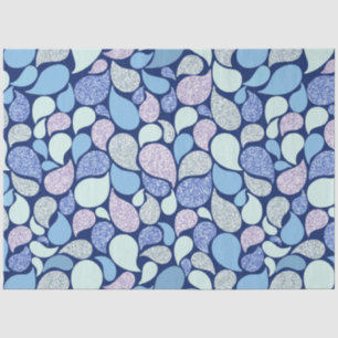 Cute Pastel Mermaid Tear Drop Girly Ocean Pattern  Tissue Paper
