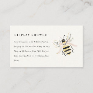 Cute Pastel Mum To Bee Display Shower Baby Shower Enclosure Card