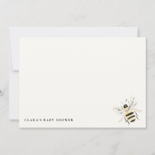 Cute Pastel Mum To Bee Neutral Baby Shower Card
