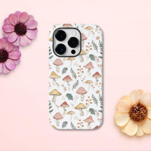 Cute Pastel Mushroom Toadstool Pattern Case-Mate iPhone 14 Pro Case