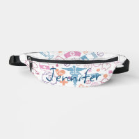 Cute Pastel Nursing Symbol Clip Art Custom Name 