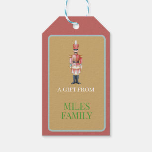 Cute Pastel Nutcracker Christmas  Ornament  Gift Tags