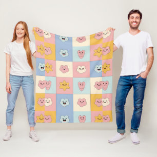 Cute Pastel Patchwork Blanket