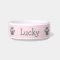 Cute Pastel Pink and Grey Paw Print Pet