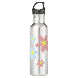 Cute Pastel Pink & Blue Floral 710 Ml Water Bottle