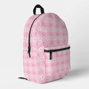 Cute Pastel Pink Floral Daisy Backpack