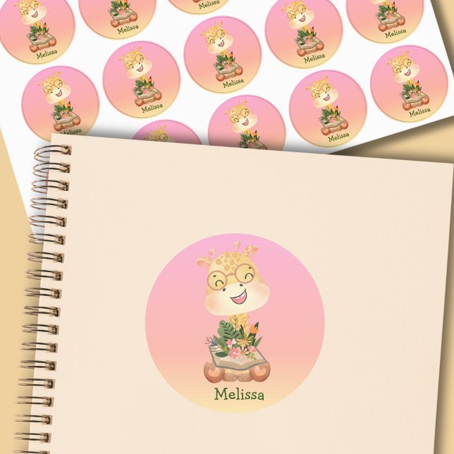 Cute Pastel Pink Flower Giraffe Name (Creator Uploaded)