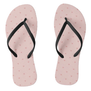 Cute Pastel Pink Hearts Jandals