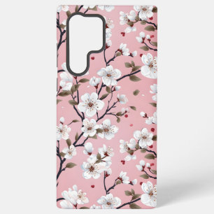 Cute Pastel Pink White Sakura Tree Branch Asian Samsung Galaxy Case
