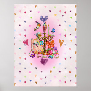 Cute Pastel Poster