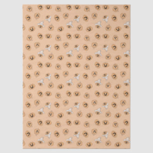 Cute Pastel Pumpkin Halloween Pattern Wrapping Pap Tissue Paper