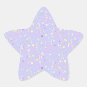 Cute pastel purple aesthetic star sticker