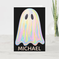 Cute Pastel Rainbow Ghost | Aesthetic Spooky