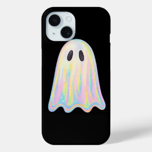 Cute Pastel Rainbow Ghost Aesthetic Spooky iPhone 15 Case