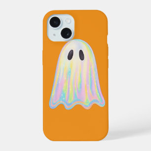 Cute Pastel Rainbow Ghost   Aesthetic Spooky iPhone 15 Case