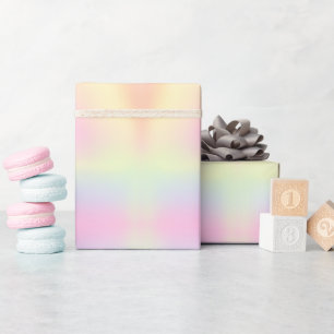 Cute Pastel Rainbow Marbled Pattern Wrapping Paper