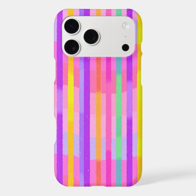 Cute Pastel Rainbow Stripes (Back)