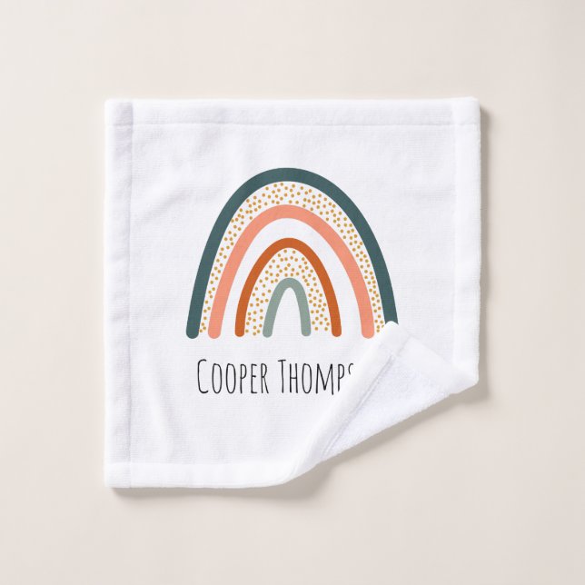 Cute pastel rainbow  wash cloth (Wash Cloth)