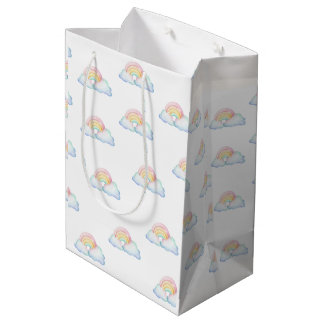 Cute Pastel Rainbows gift bag