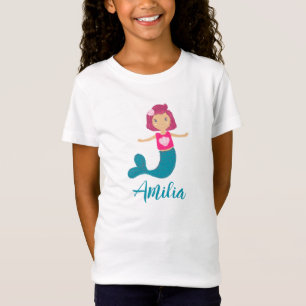 Cute Pastel Seashell Mermaid Princess T-Shirt