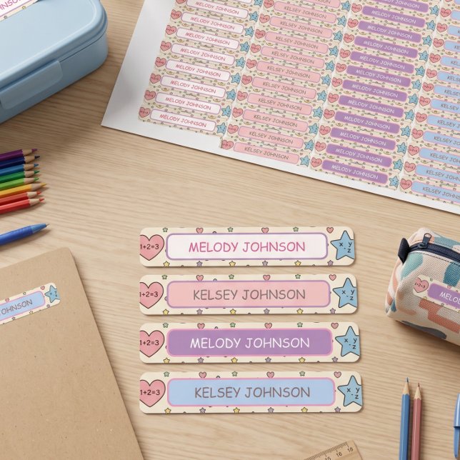 Cute Pastel Shapes Pattern Girl Colour Coded (Creator Uploaded)