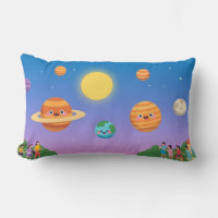 Cute Pastel Solar System – Cartoon Planets Art