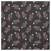 Cute Pastel Sunset Colours Shooting Star On Black