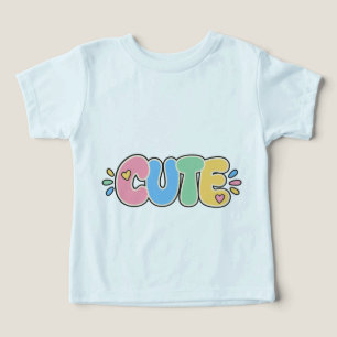 Cute Pastel Typography Toddler T Shirt