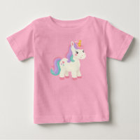 Cute Pastel Unicorn Rainbow T-Shirt