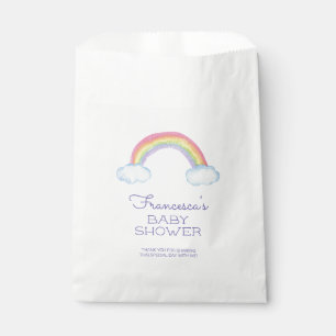 Cute Pastel Watercolor Rainbow Baby Shower Favour Bags