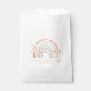 Cute Pastel Watercolor Rainbow Baby Shower Favour Bags