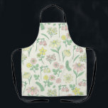 Cute Pastel Wildflower Pattern Apron<br><div class="desc">Charming kitchen apron featuring a soft pastel wildflower pattern with delicate botanical illustrations in pink, yellow, and fresh green tones. This cute floral design brings a cheerful spring garden feel to your cooking and baking routine. Perfect for home cooks, bakers, gardeners, and anyone who loves cottagecore style and nature inspired...</div>