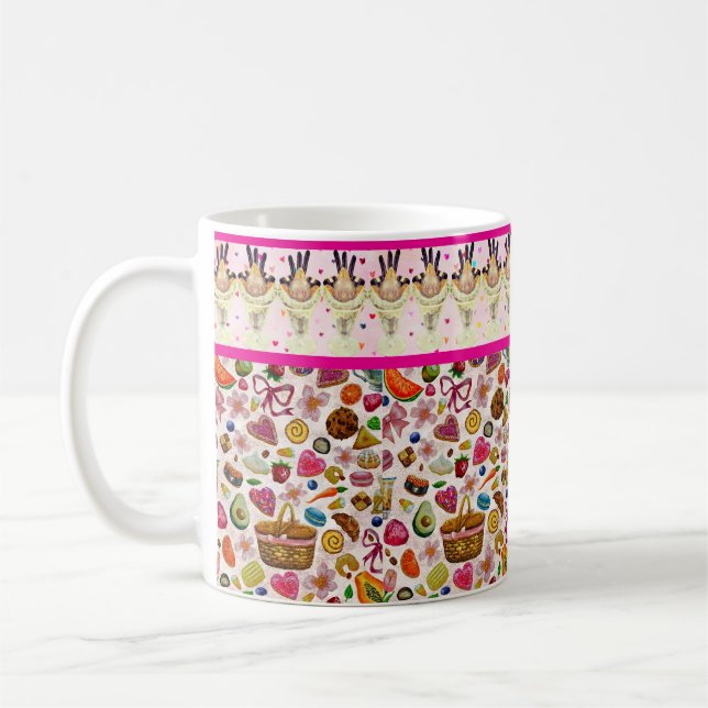 Cute Pastry Confections Sweets Coffee Mug (Left)