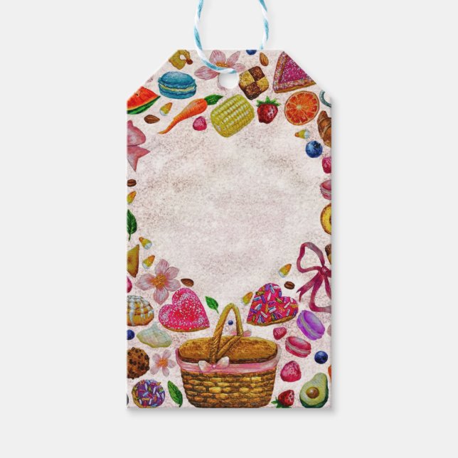 Cute Pastry Confections Sweets Gift Tags (Front)