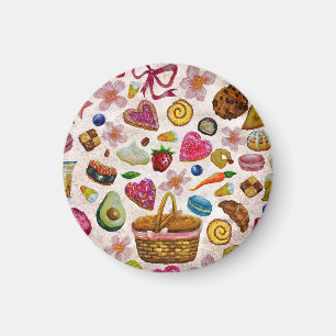 Cute Pastry Confections Sweets Magnet