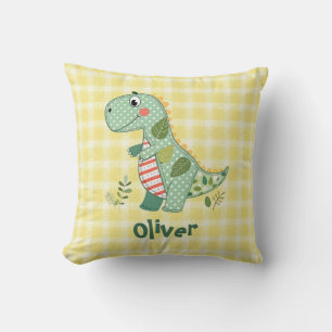 Cute Patchwork Baby Dinosaur Cushion
